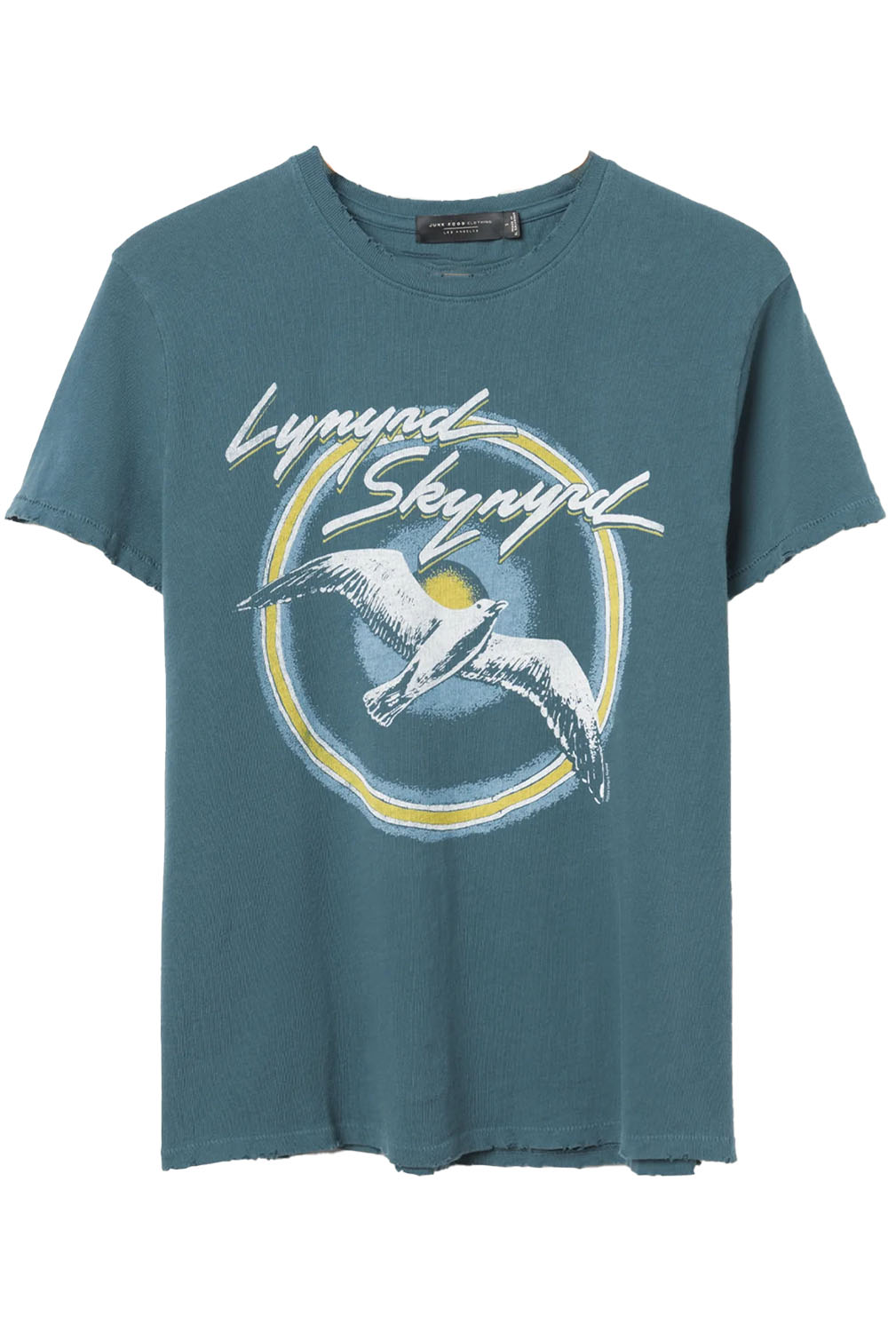 Junk Food Tee - Lynard Skynyrd Bird Tee - Black Sea - Front