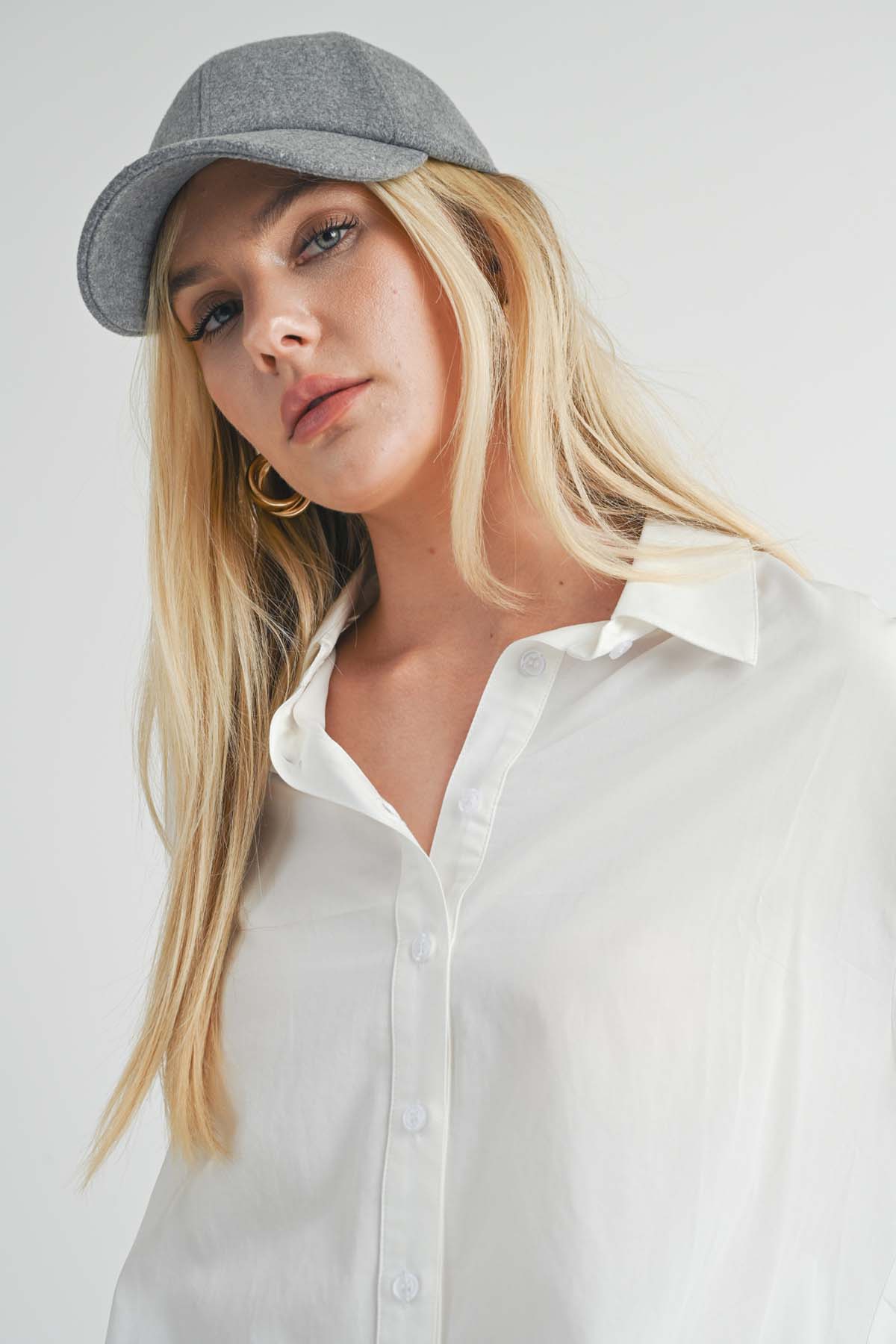 Sage the Label - So Classic Button Up Shirt - White - Detail