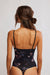 Free People - Printed Night Rhythm Bodysuit - Black Floral Combo - Back