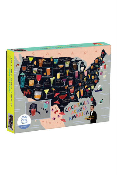 Chronicle - Cocktail Map USA 1000pc Puzzle