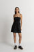 Rhythm - Classic Shirred Mini Dress - Black