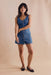 Marine Layer - Daisy Denim Mini Dress - Medium Wash - Front