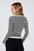 Sadie & Sage - Simply Being Striped Sweater - Black Ivory - Back