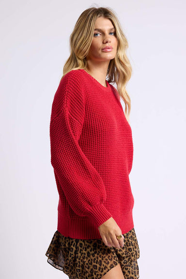 Sage the Label - Ada Sweater - Red - Side