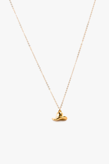 Able - Cowboy Hat Necklace - Gold