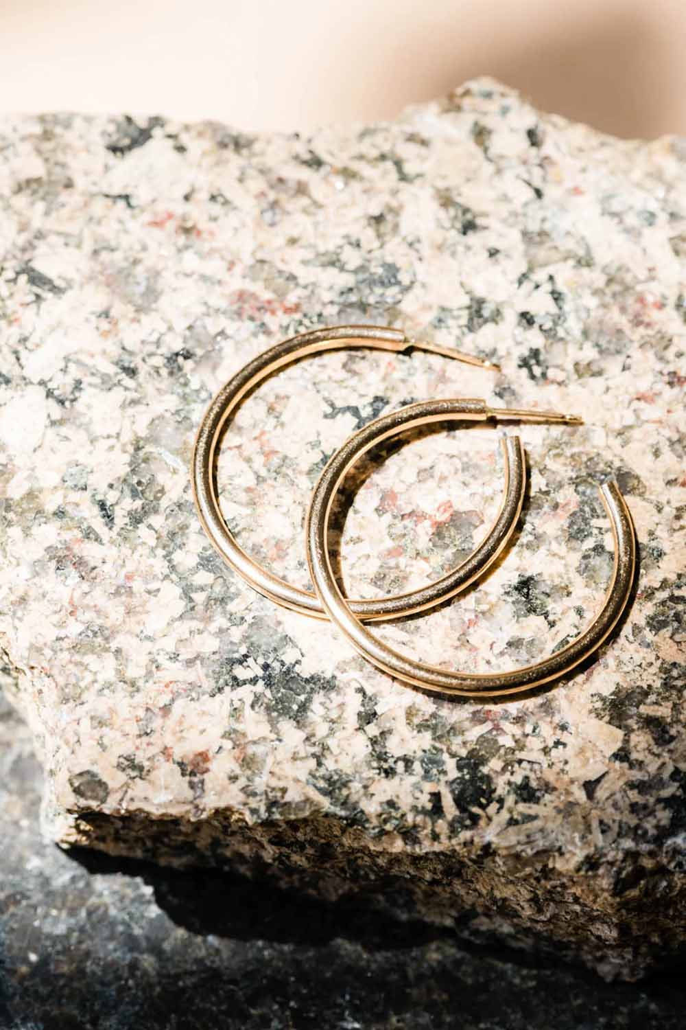 Able - Everyday Medium Hoops - Gold