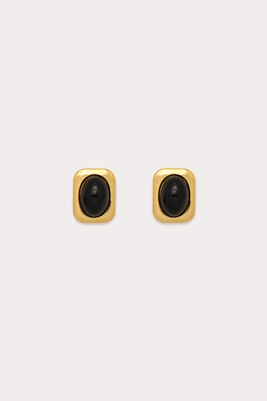 Petit Moments - Pendant Stud Earrings - Black