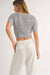 Sage the Label - Sylvie Short Sleeve Cardi - Silver - Back