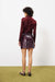 FRNCH - High Winter Woven Skirt - Bordeaux - Back