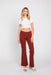 Letter to Juliet - Sicily Wide Hem Crop Flare - Brick